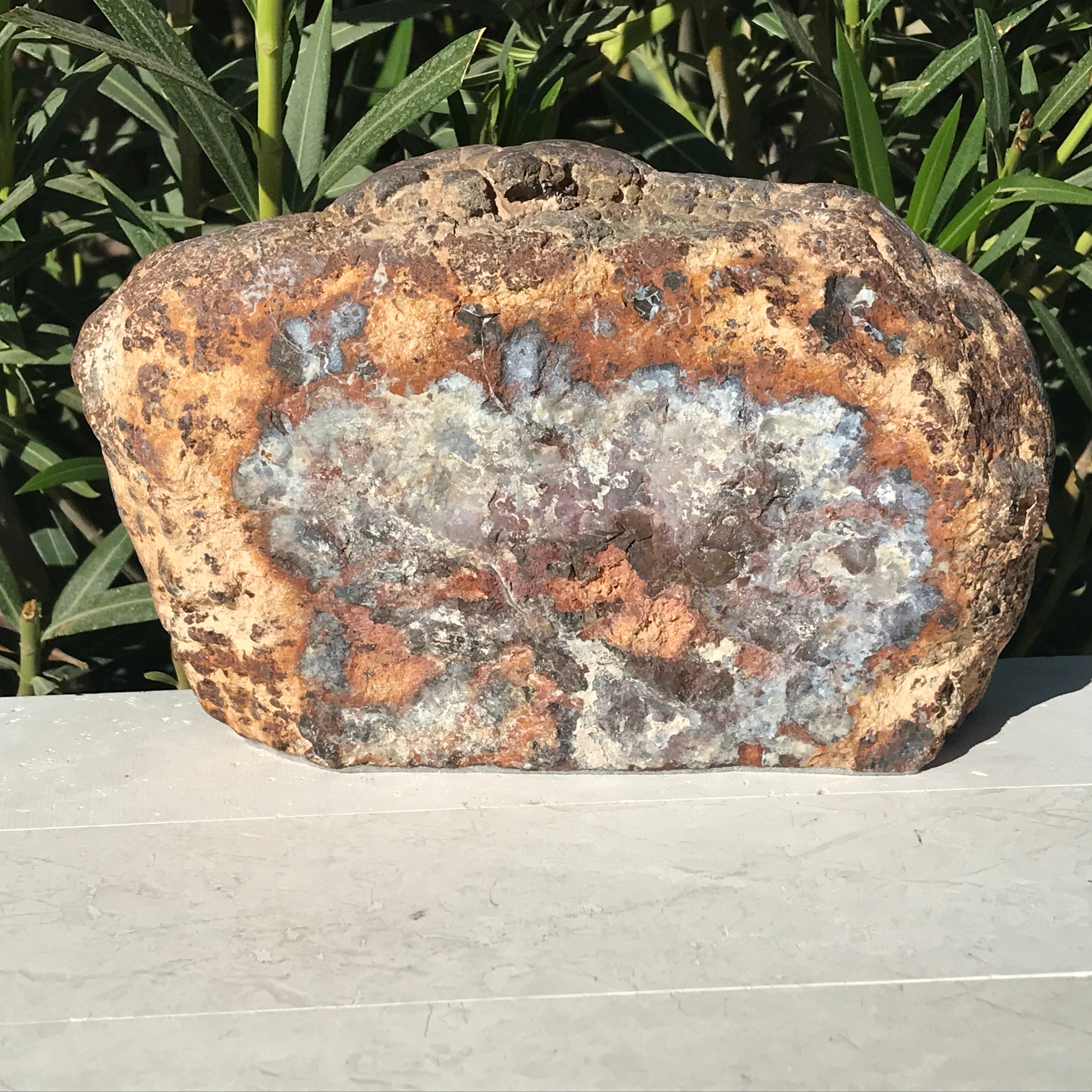 Lavender Banded Dugway Geode