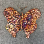 Handcrafted Rainbow Copper Splash Butterfly