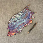 Icy Rainbow Copper Splash Abstract