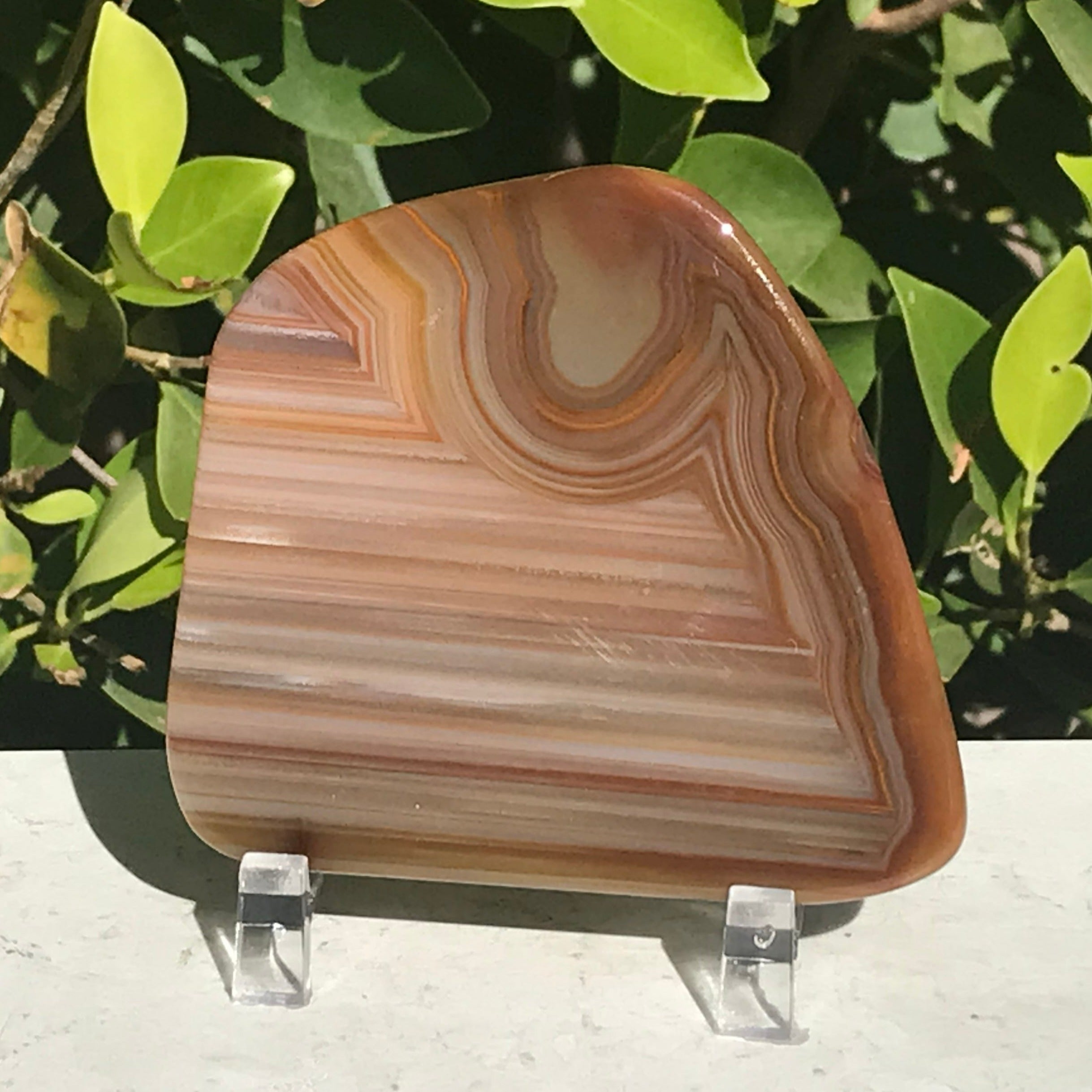 Striated Brazilian Agate Slice