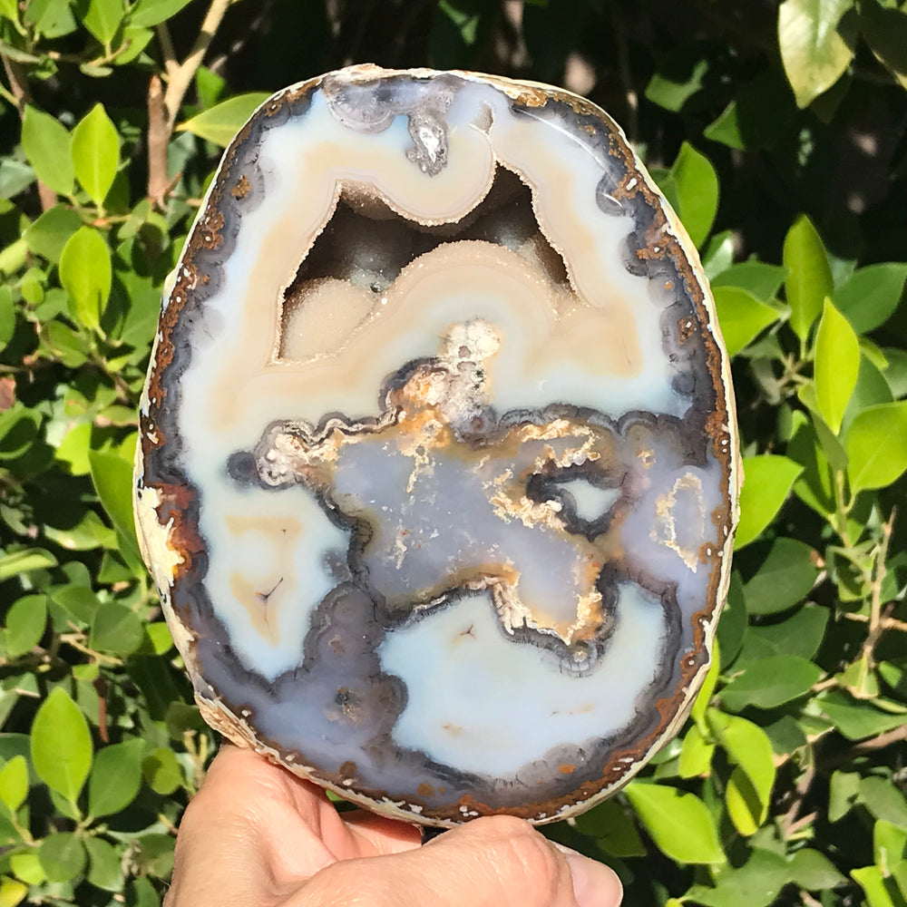 Standing Polished Agate Geode