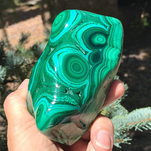 Bold Spherical Bands of Malachite and Chrysocolla Nodule