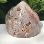 Glittery Rose Jasper Geode