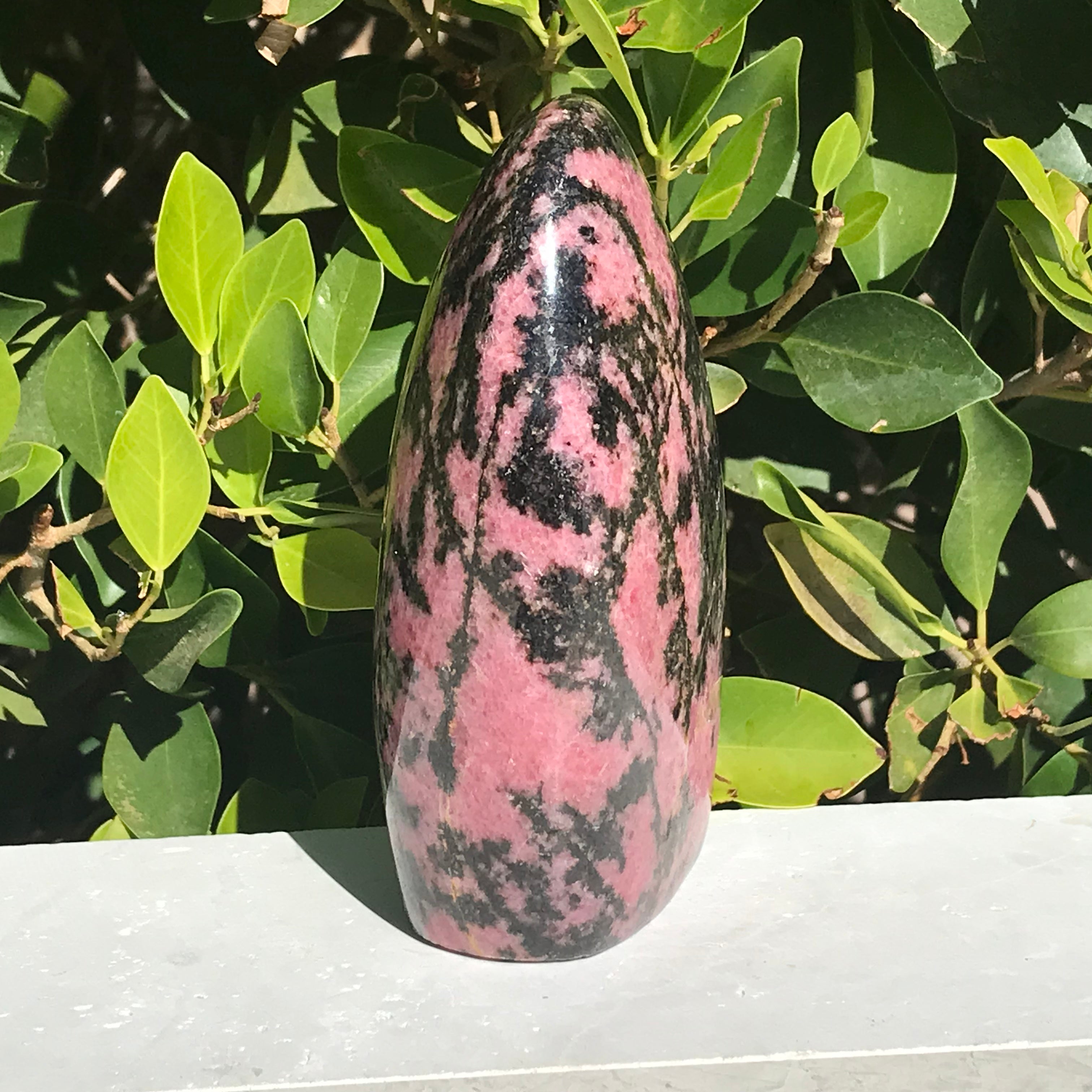 Polished Rhodonite Nodule