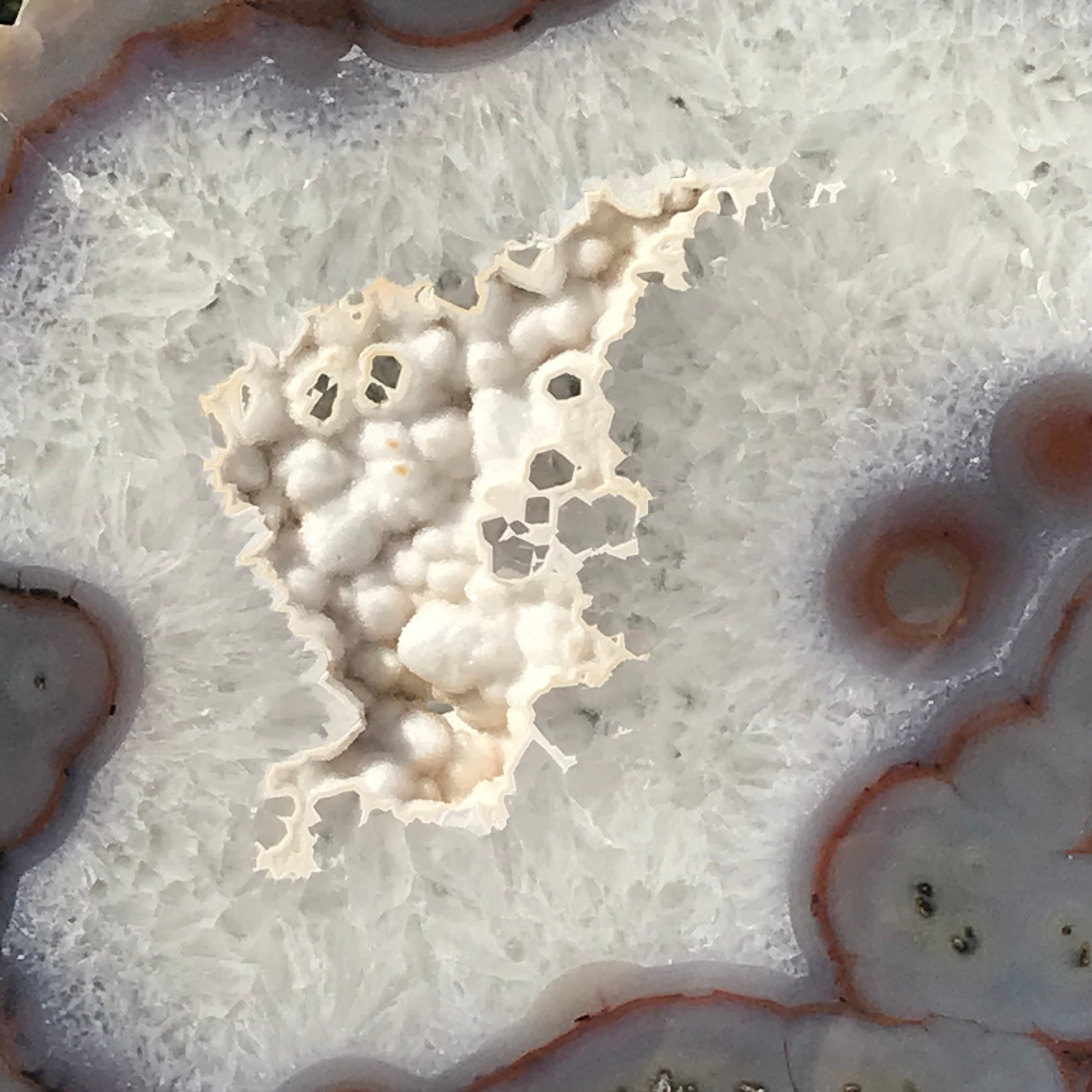 Crystal over Crystals Agate Slice