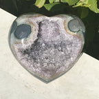 Duel Eyed Amethyst Heart