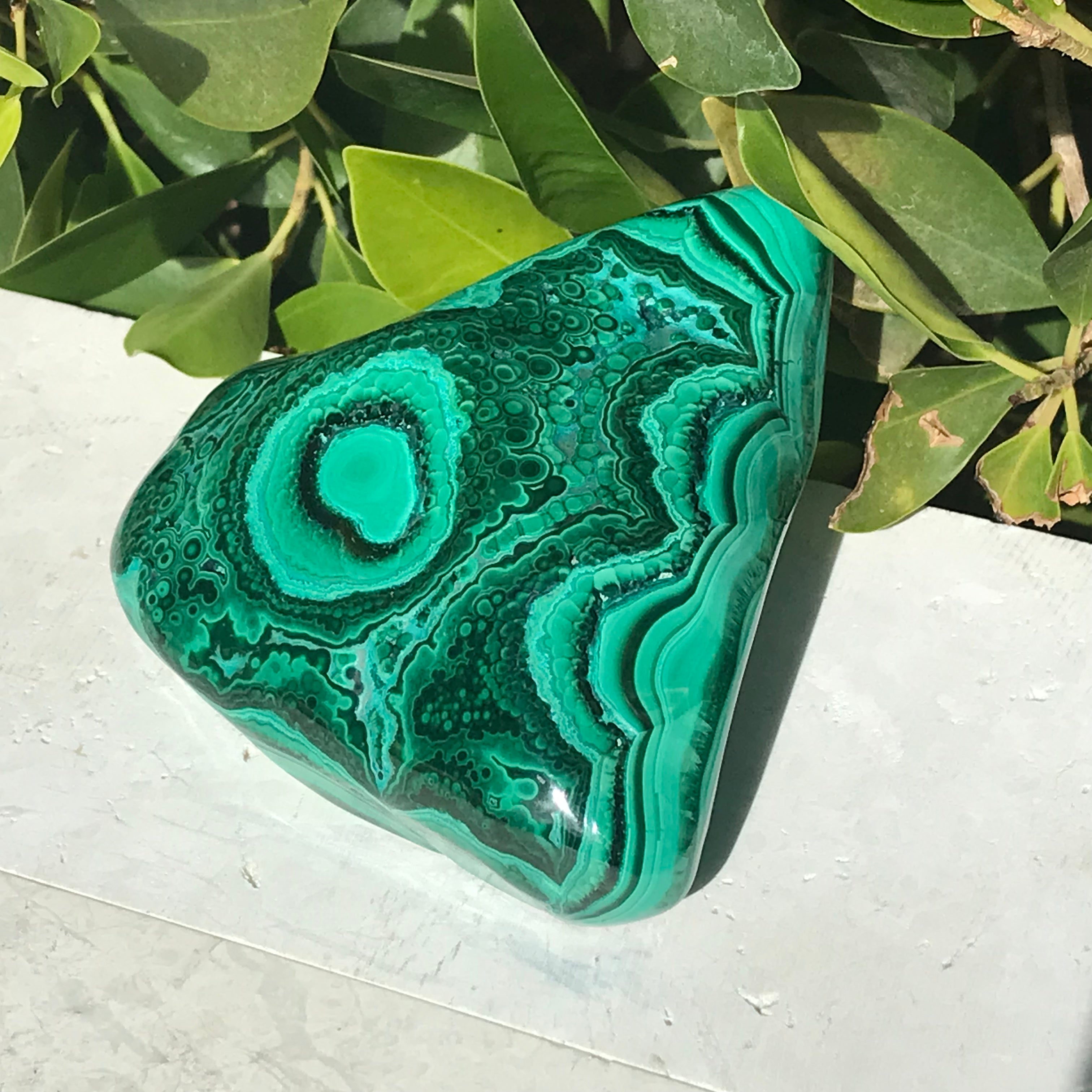Single Eyed Malachite Nodule