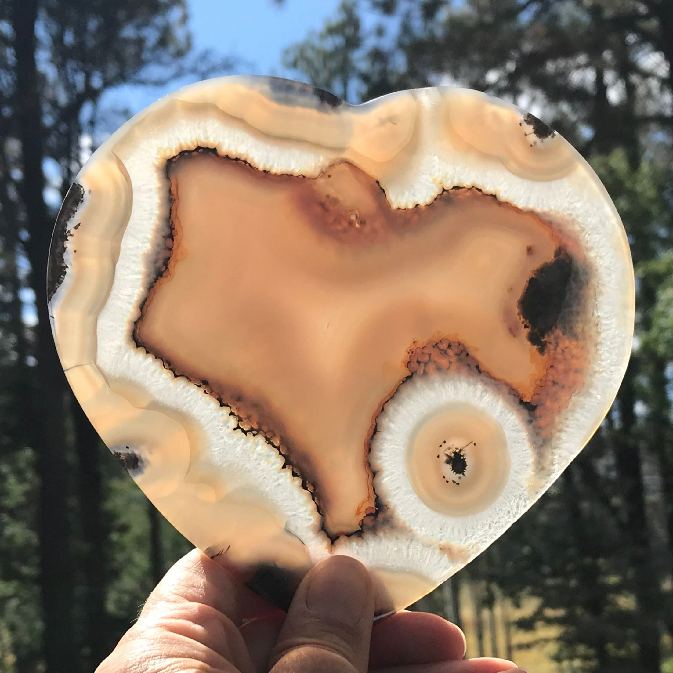 Dual Personality Agate Heart