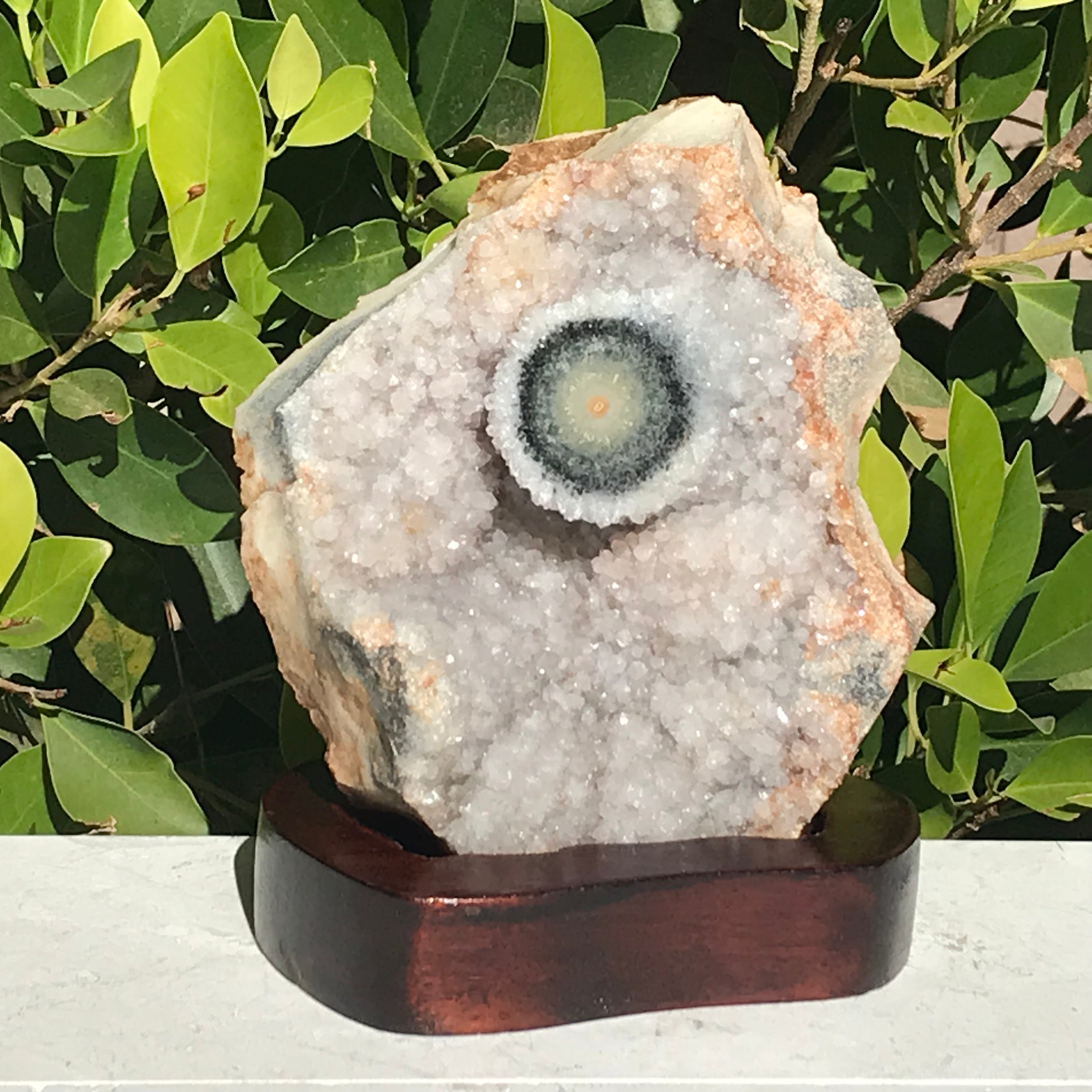 Single Green Eyed Agate Cluster