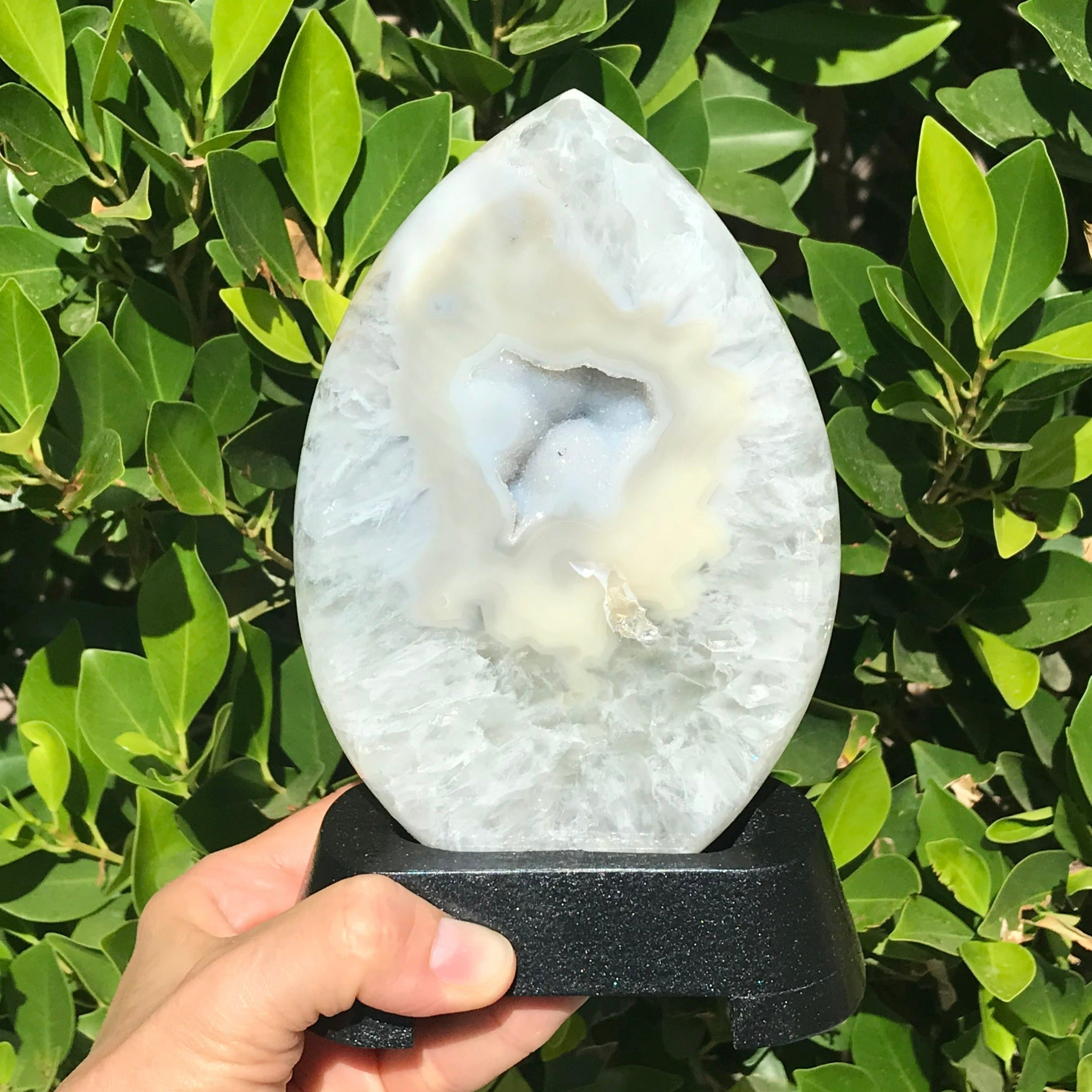 Glistening Yellow Agate/Quartz Flame