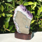 Crystal Rimmed Amethyst Cluster