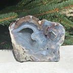 Glittering and Banded Dugway Geode #2 of Pair