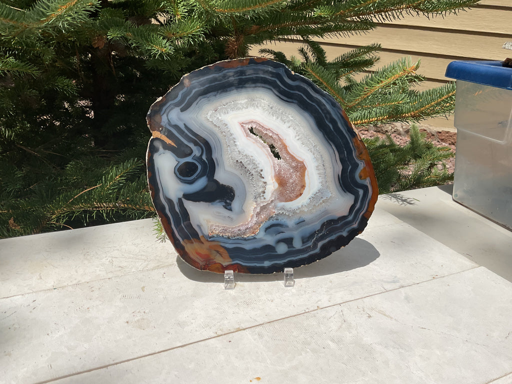 Stunningly Beautiful Brazilian Agate Slice