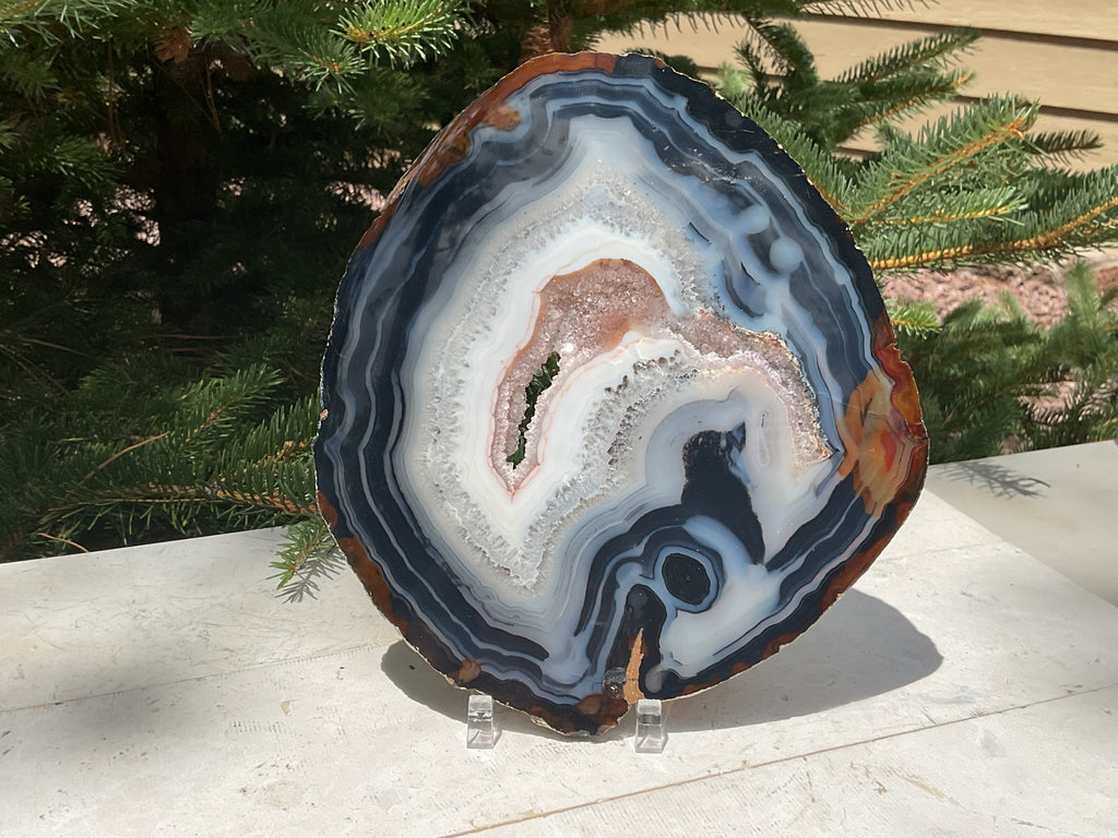 Stunningly Beautiful Brazilian Agate Slice