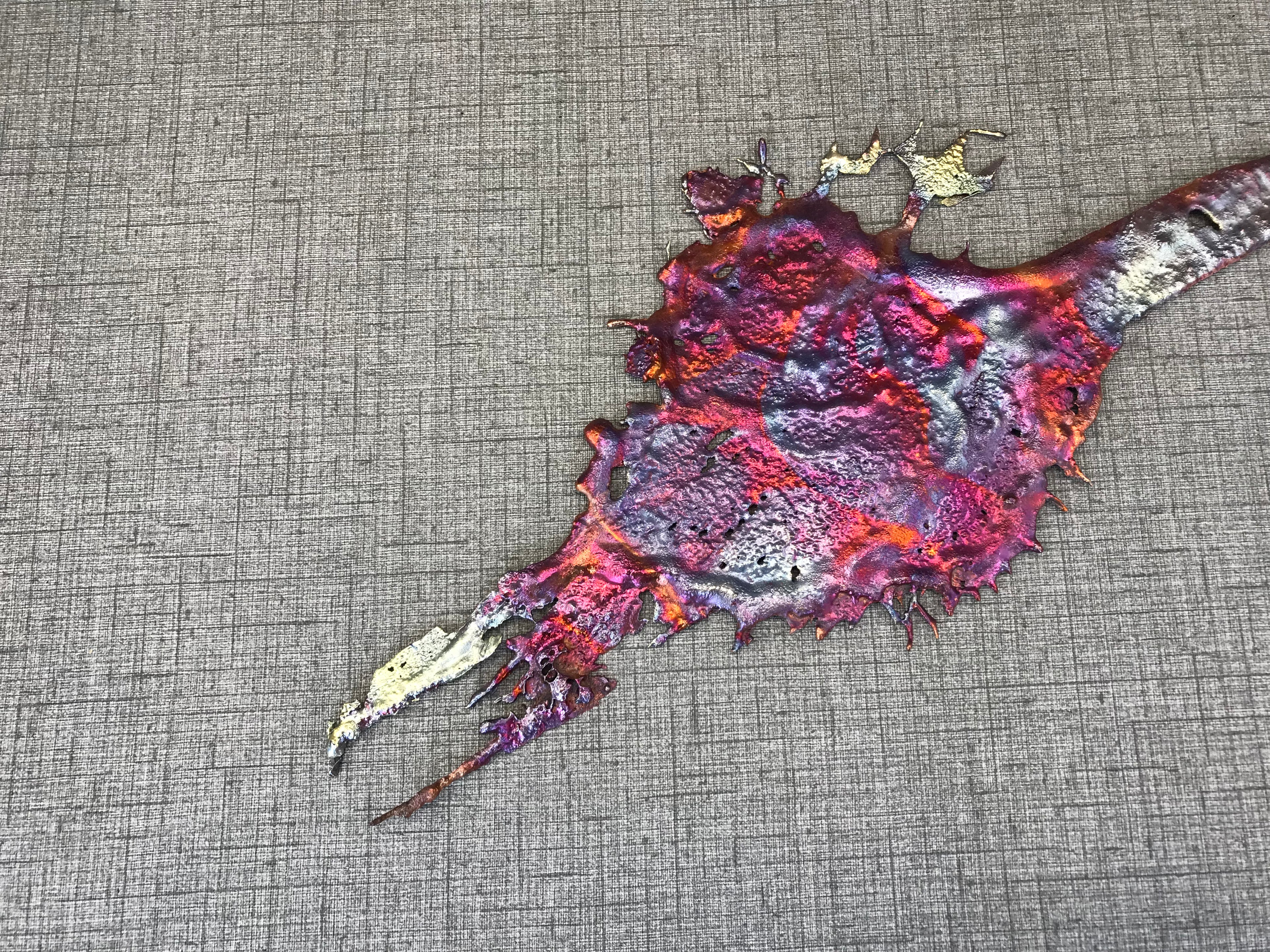 Cool Shades of Rainbow Splash Copper Decor