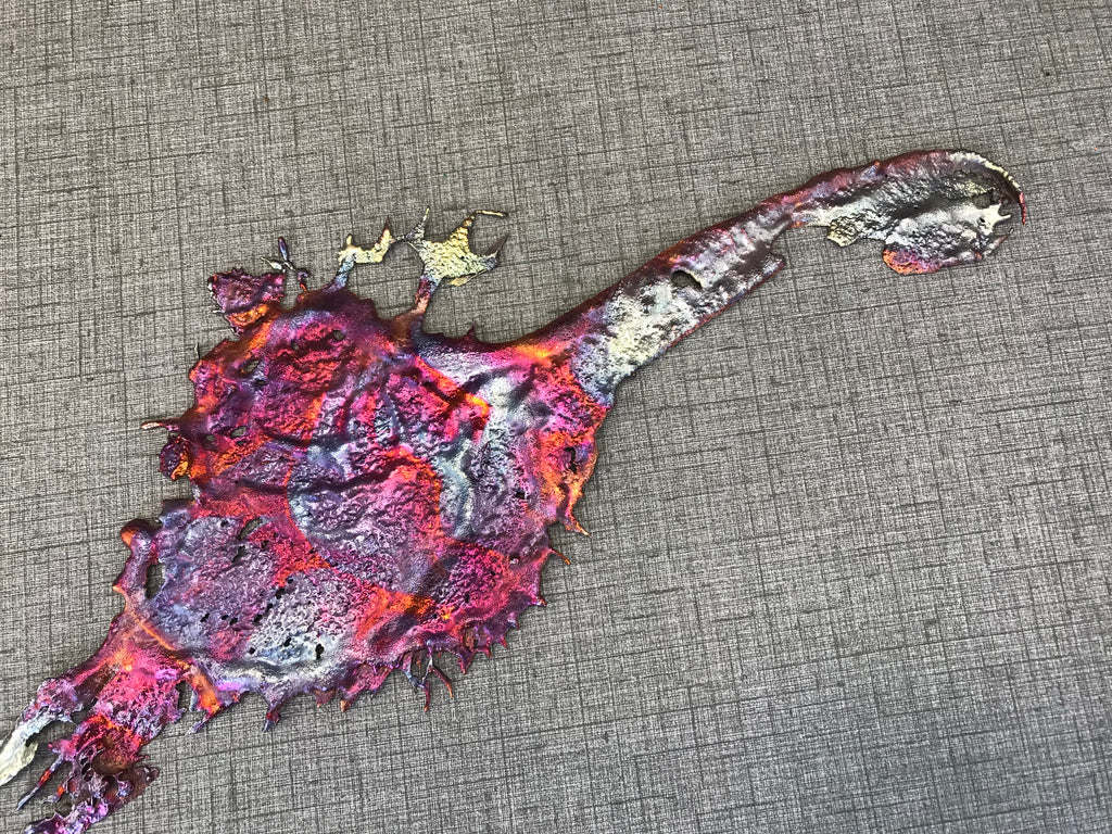 Cool Shades of Rainbow Splash Copper Decor