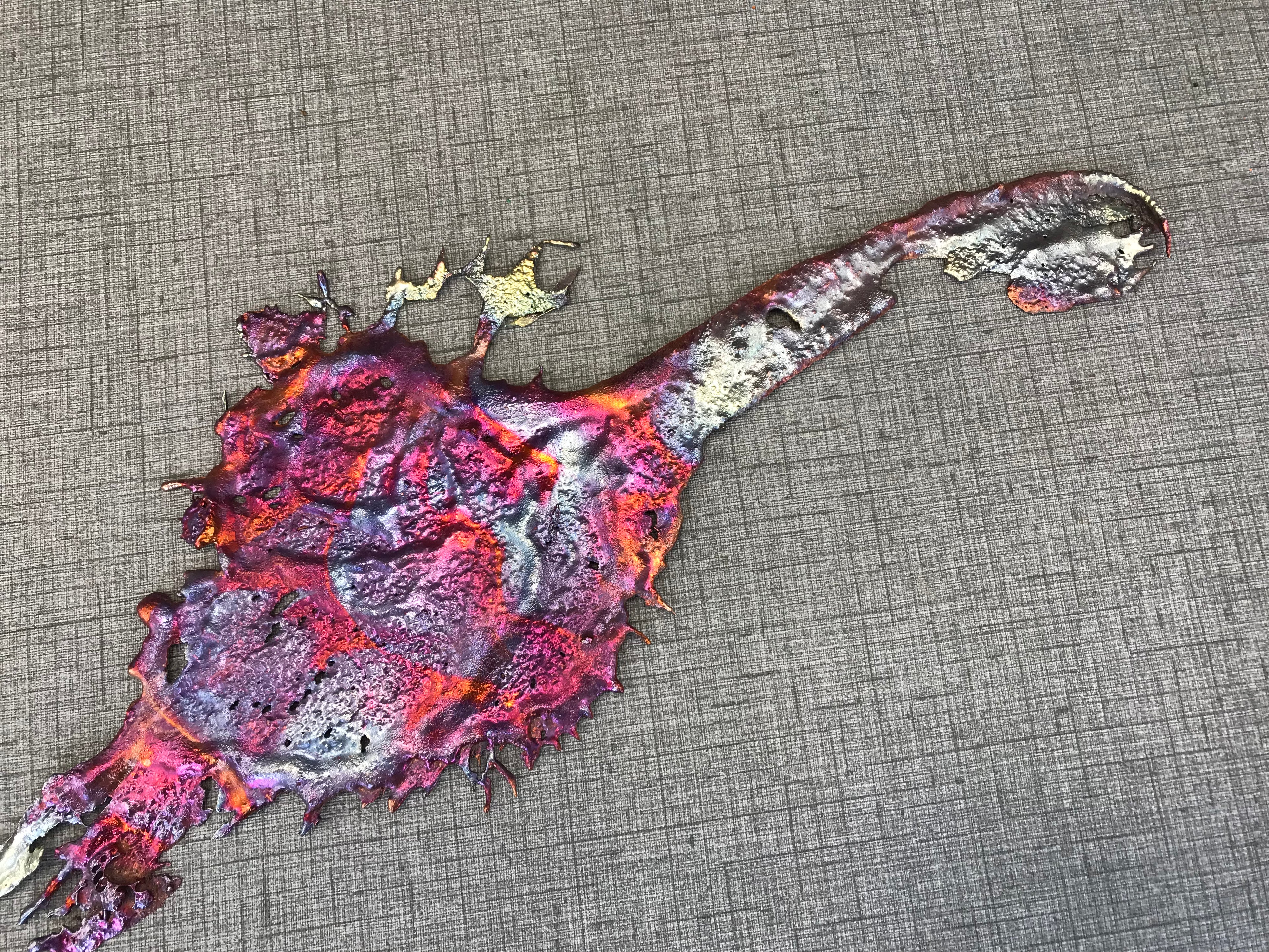 Cool Shades of Rainbow Splash Copper Decor