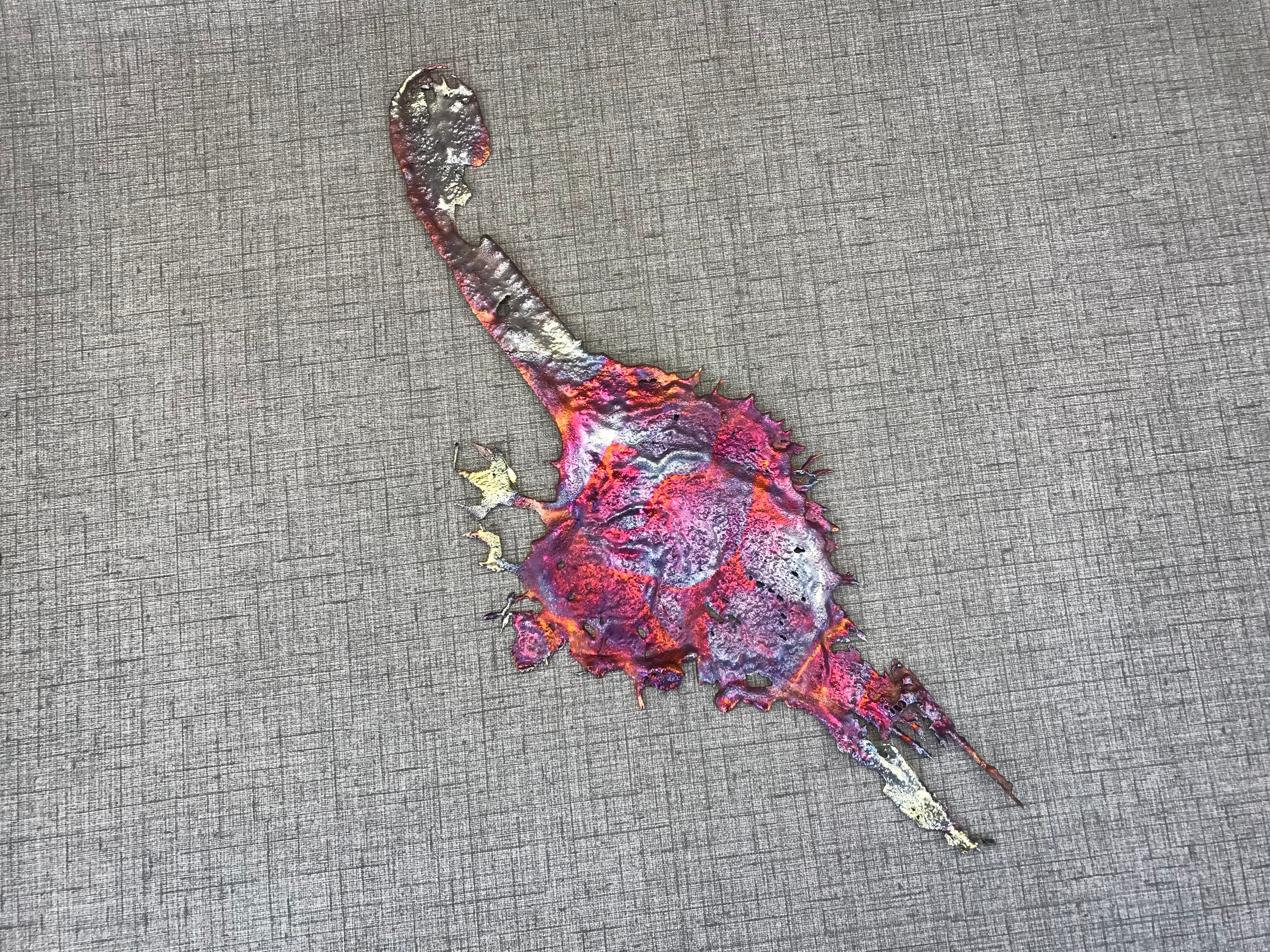 Cool Shades of Rainbow Splash Copper Decor