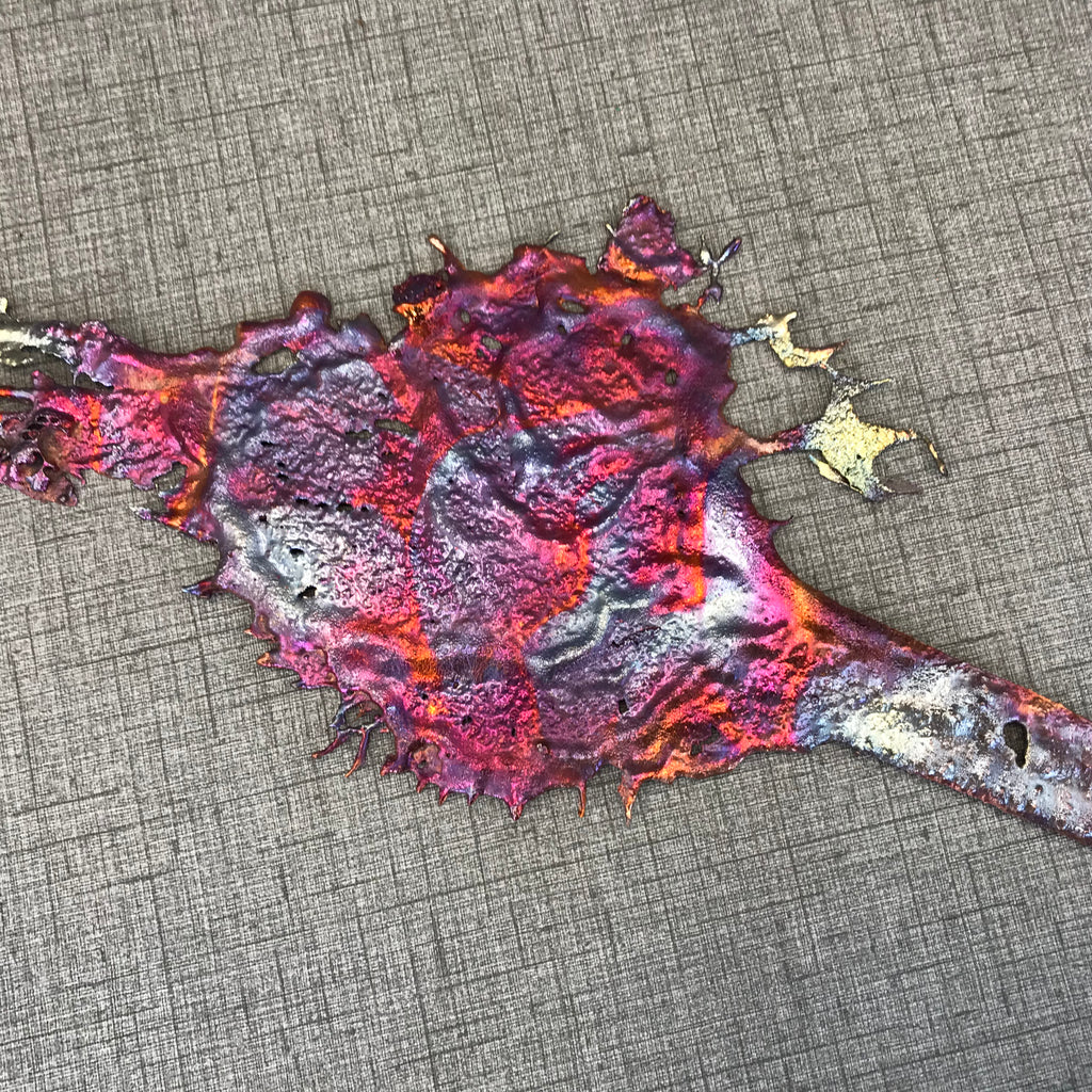 Cool Shades of Rainbow Splash Copper Decor