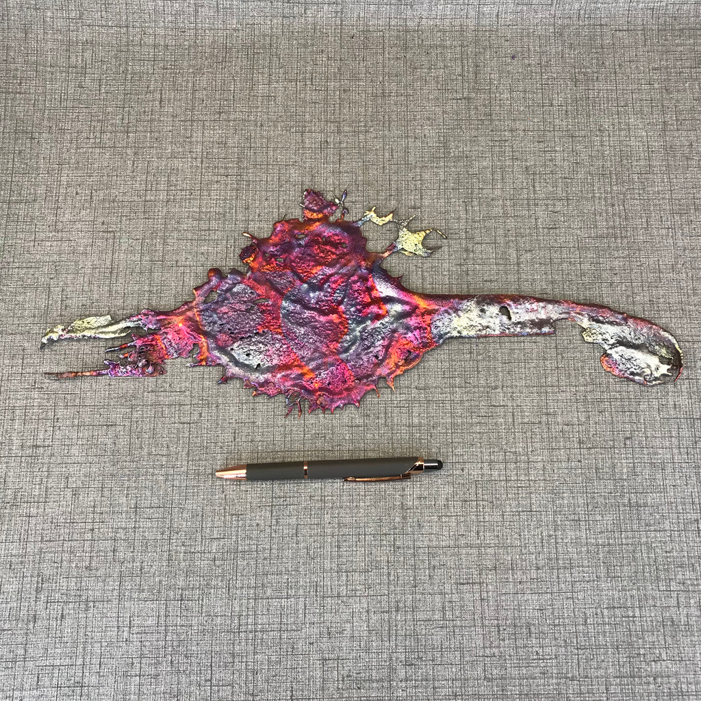 Cool Shades of Rainbow Splash Copper Decor