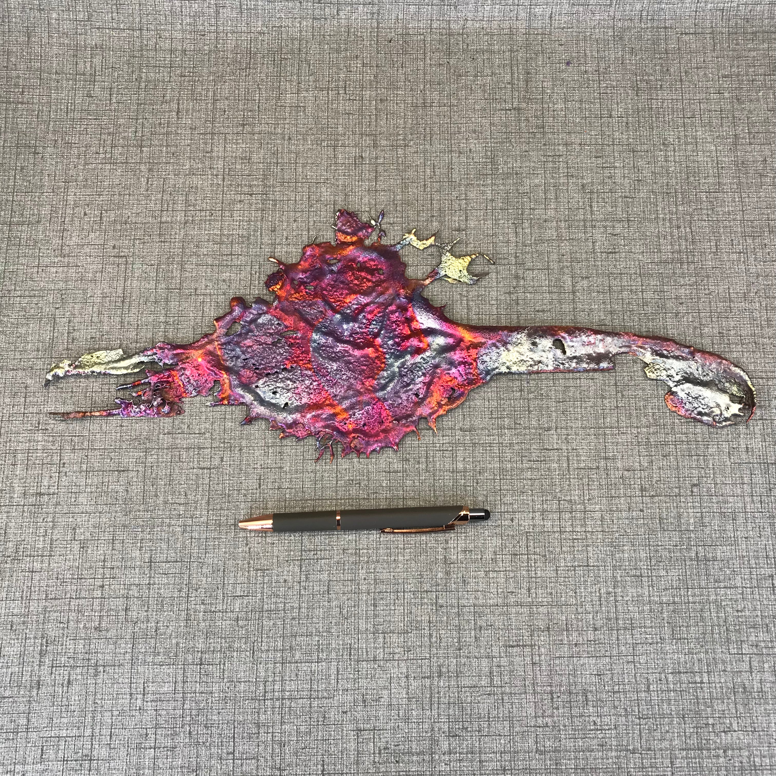 Cool Shades of Rainbow Splash Copper Decor