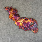 Vibrantly Hued Rainbow Copper Splash Design