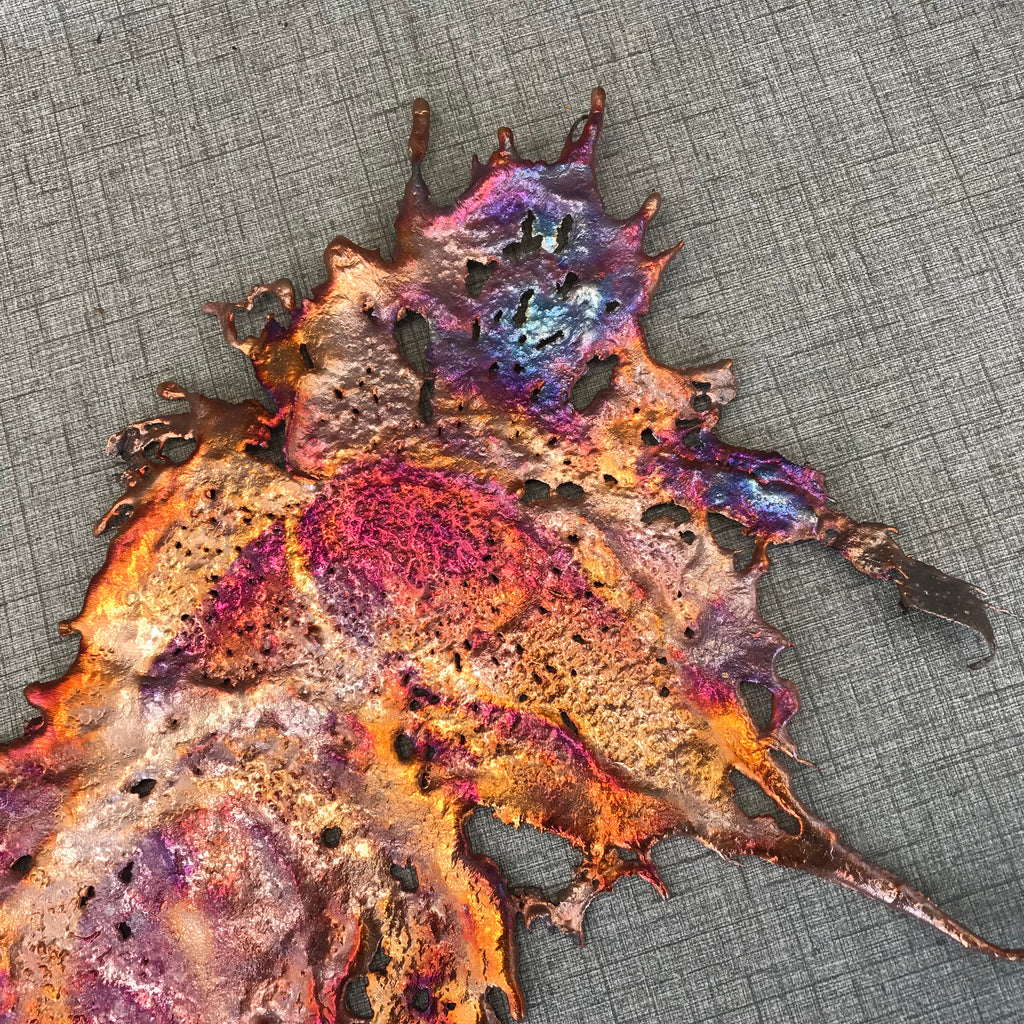 Eccentric Rainbow Splash Copper Art