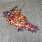 Eccentric Rainbow Splash Copper Art