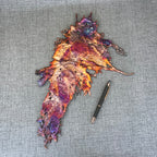 Eccentric Rainbow Splash Copper Art