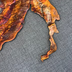 Visions of a Sunset Rainbow Splash Copper Abstract