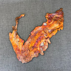 Visions of a Sunset Rainbow Splash Copper Abstract