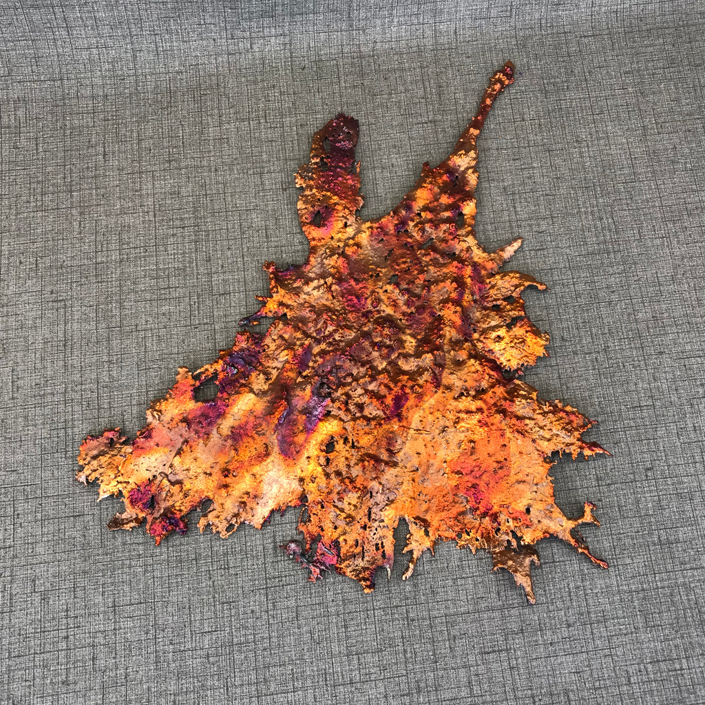 Visions of a Sunset Rainbow Splash Copper Abstract