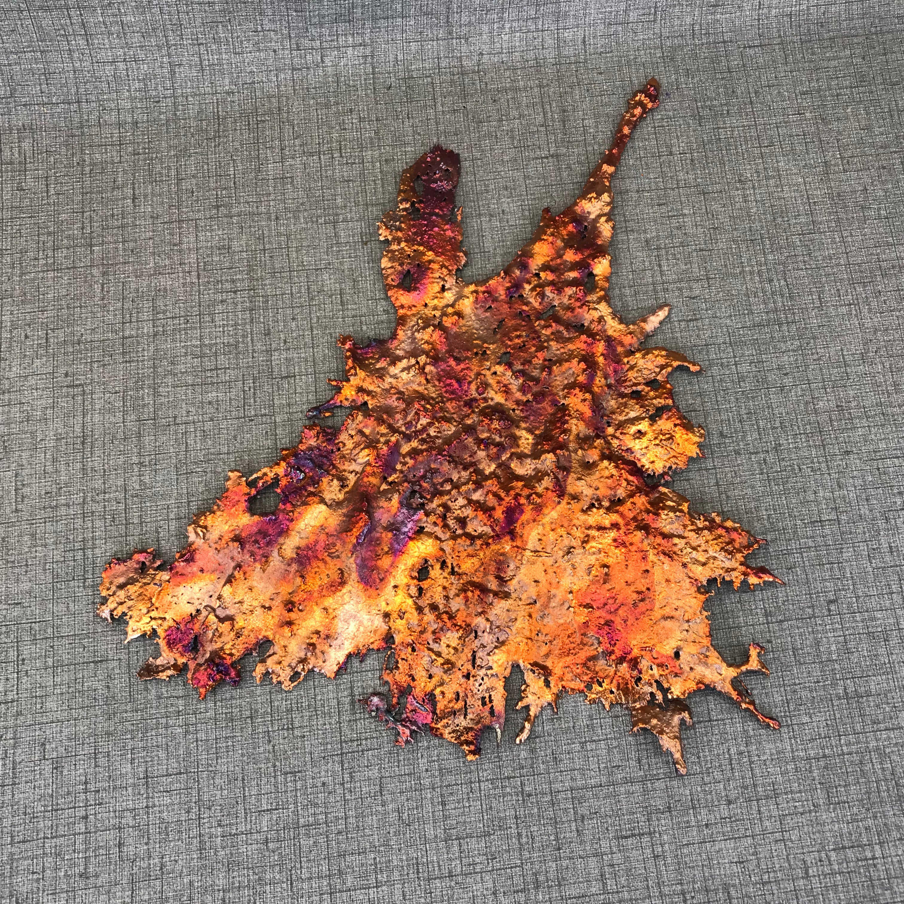 Visions of a Sunset Rainbow Splash Copper Abstract