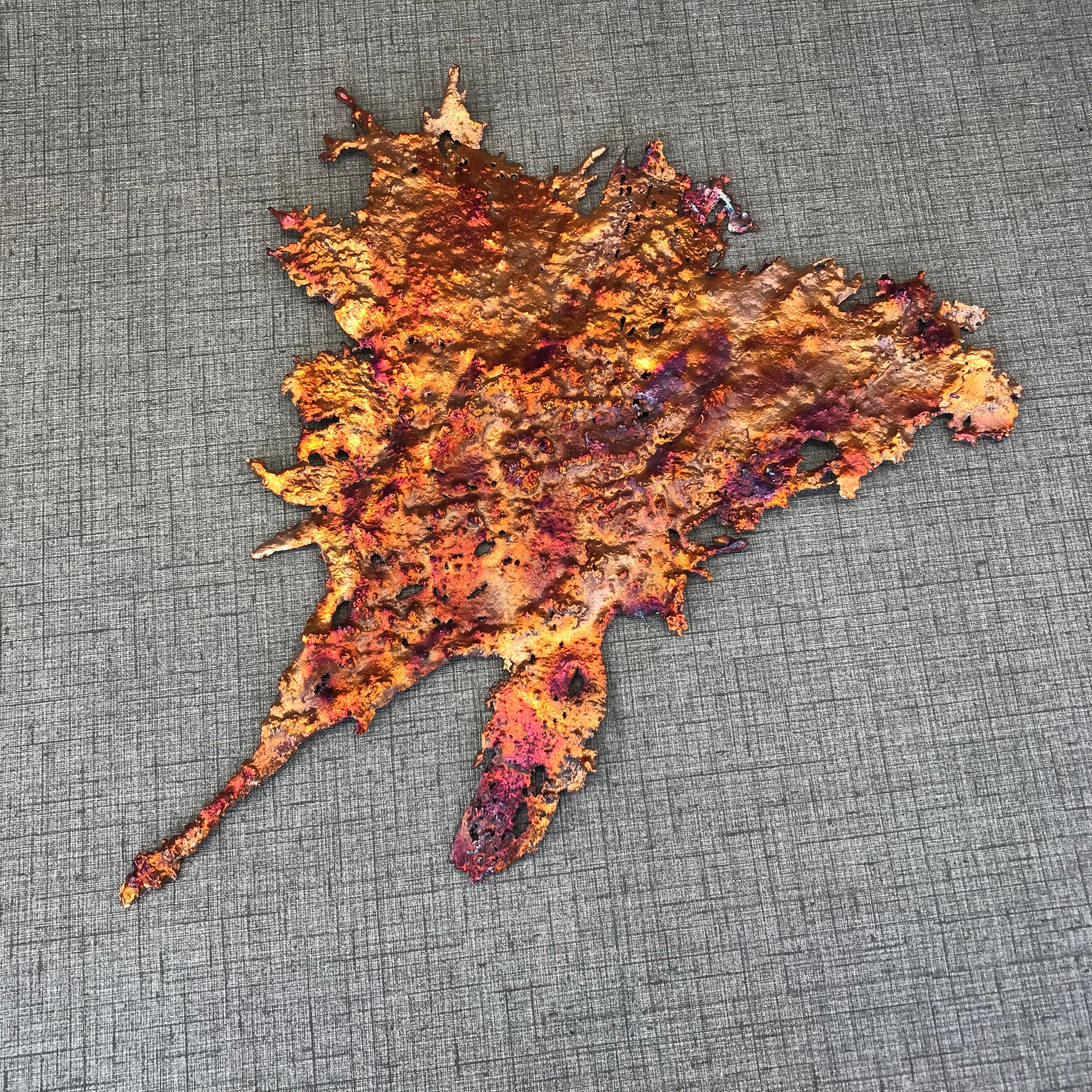 Visions of a Sunset Rainbow Splash Copper Abstract