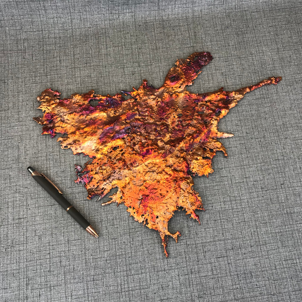 Visions of a Sunset Rainbow Splash Copper Abstract