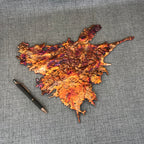 Visions of a Sunset Rainbow Splash Copper Abstract