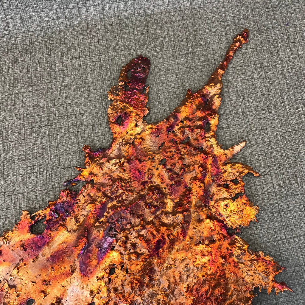 Visions of a Sunset Rainbow Splash Copper Abstract