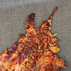 Visions of a Sunset Rainbow Splash Copper Abstract