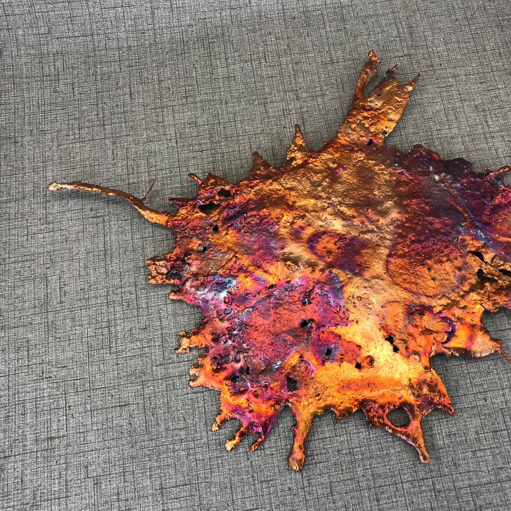 Prismatic Splash Copper Wall Art