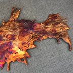 Prismatic Splash Copper Wall Art