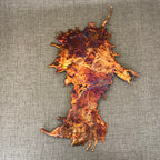 Prismatic Splash Copper Wall Art