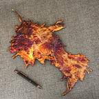 Prismatic Splash Copper Wall Art