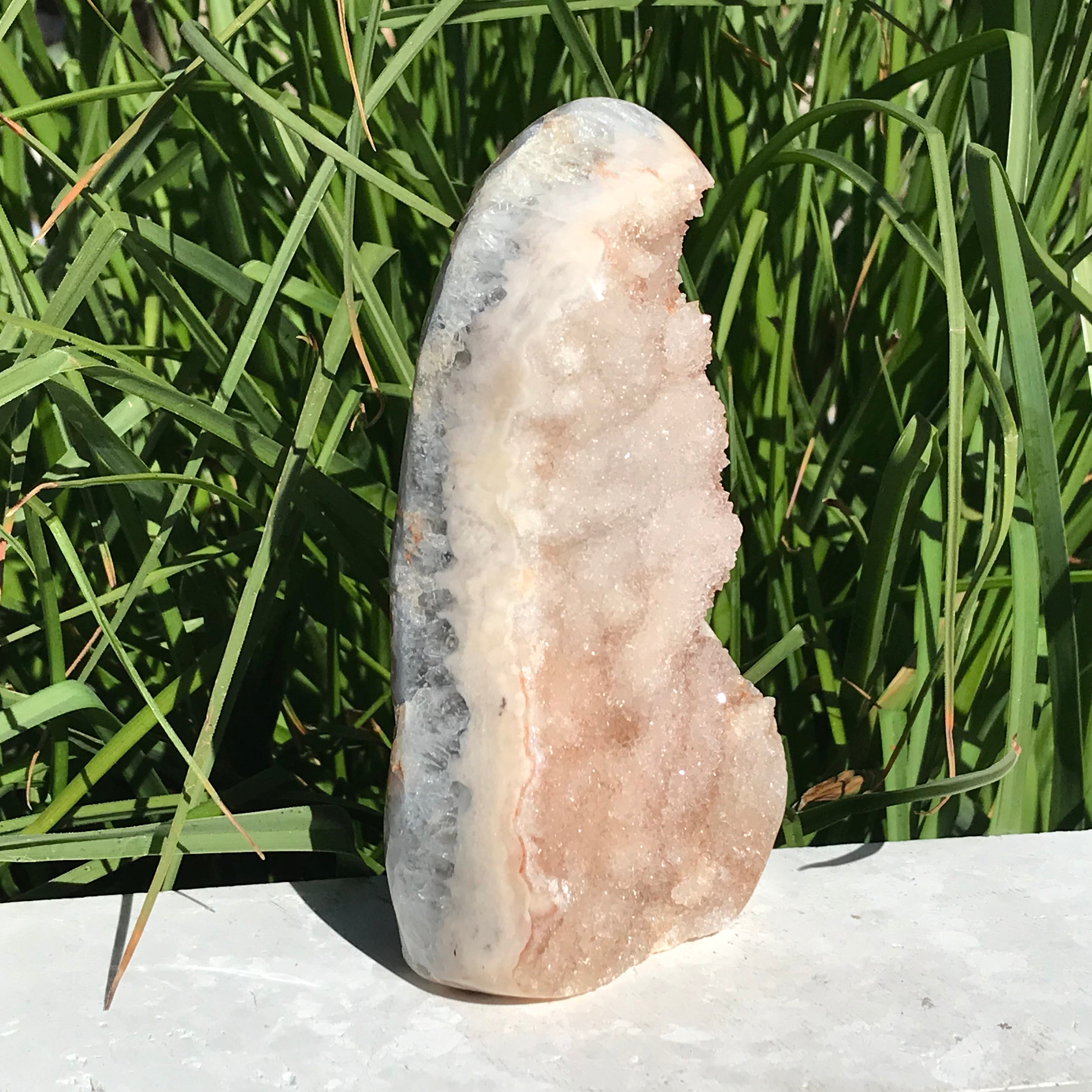 High Sparkle Soft Colored Agate Freeform
