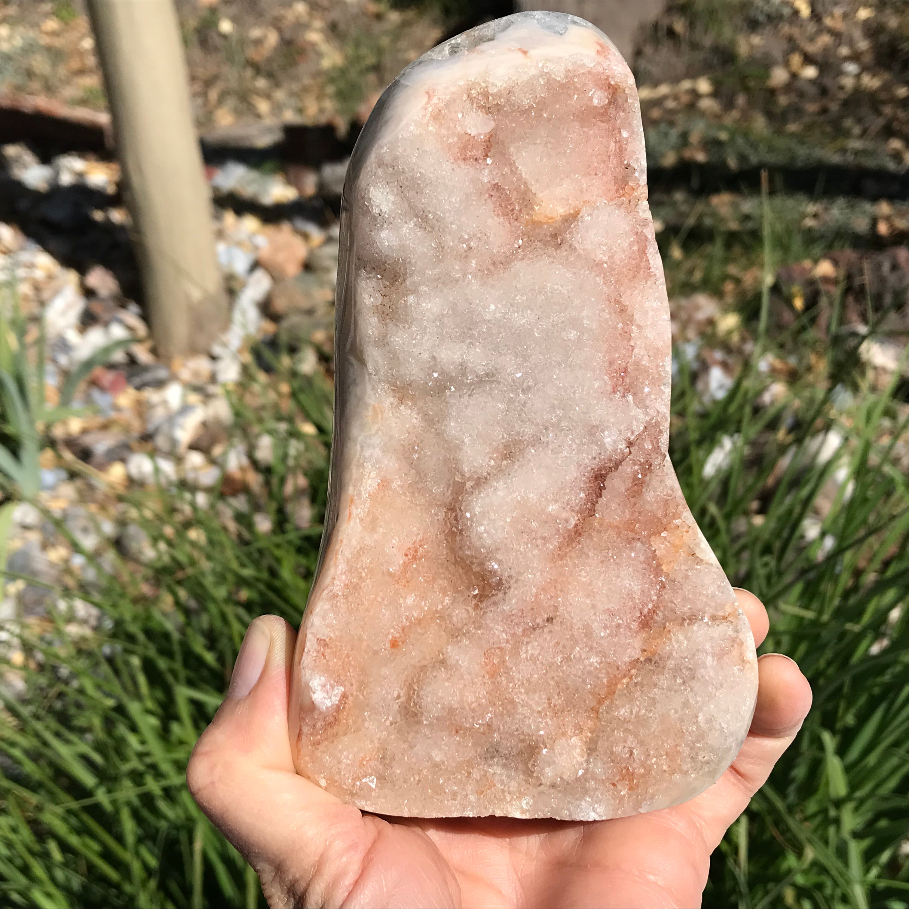 High Sparkle Soft Colored Agate Freeform