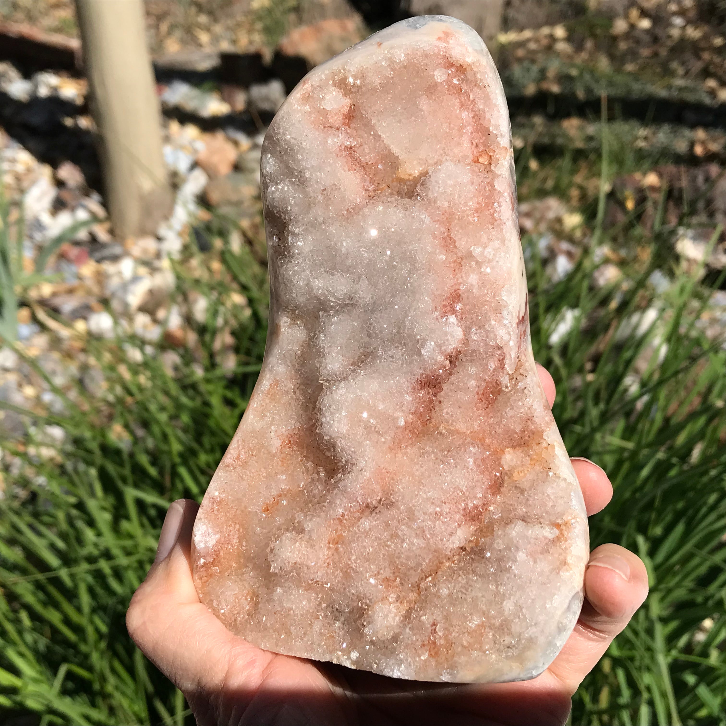 High Sparkle Soft Colored Agate Freeform