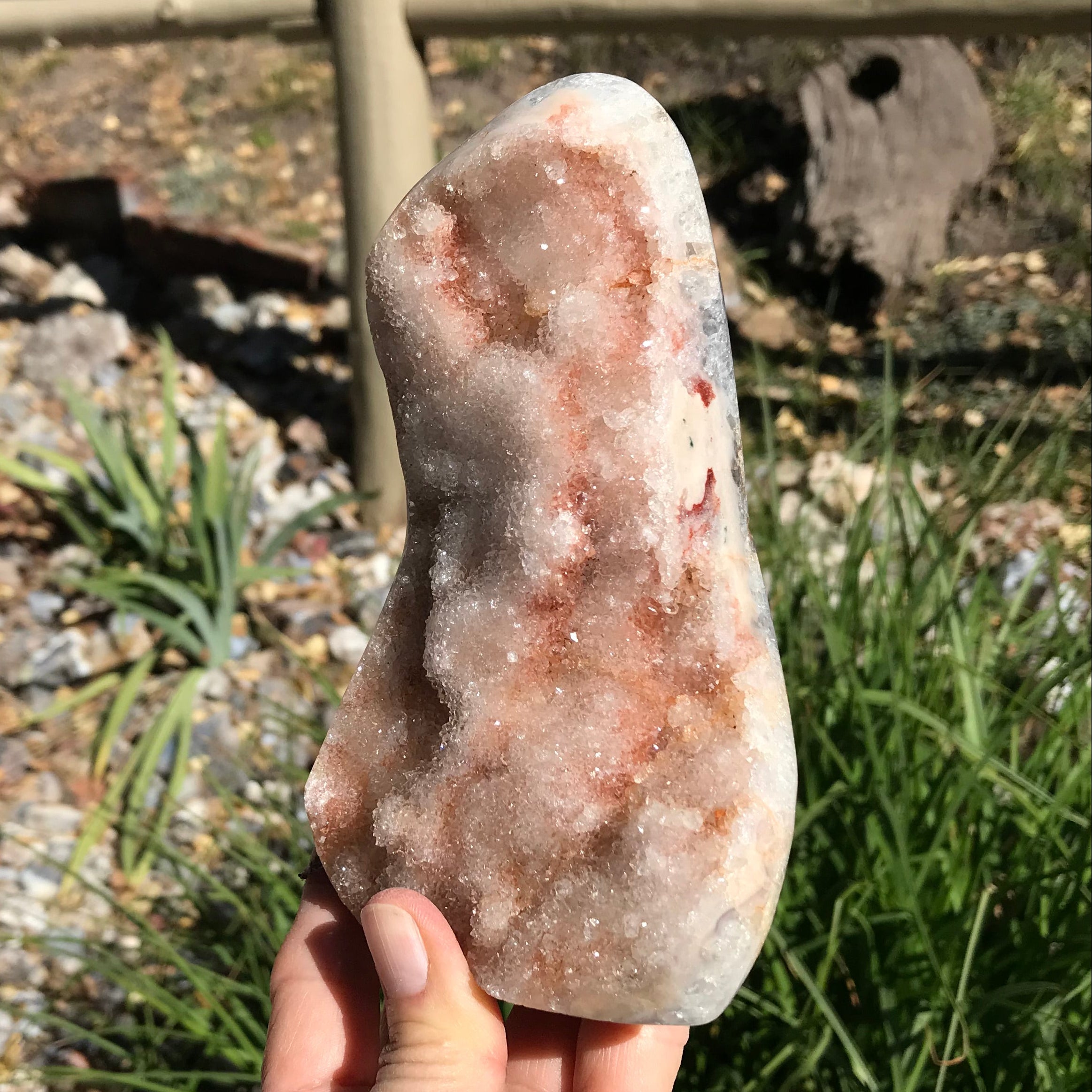 High Sparkle Soft Colored Agate Freeform