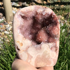 Sparkling Icy Orbs Rose Jasper Freeform