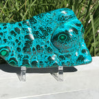 Polished Malachite/Chrysocolla Plate