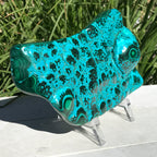 Polished Malachite/Chrysocolla Plate