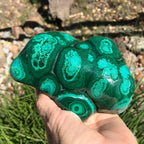 Bands of Turquoise and Green Malachite/Chrysocolla Nodule